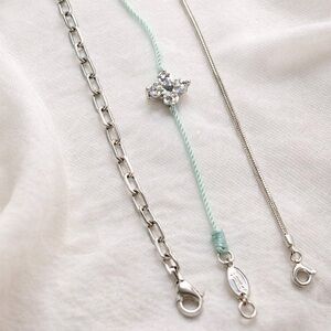 Set of 3 Sterling Silver Layering Bracelets